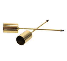 pb. 4 dünne Kerzenhalter/Pick Gold Ø 2,5 cm/12 cm
