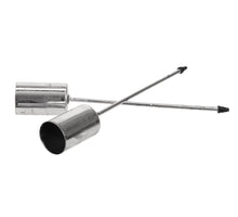 pb. 4 dünne Kerzenhalter/Pick Silber Ø 2,5 cm/12 cm