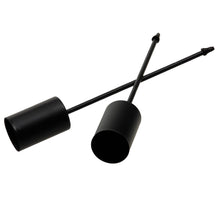 pb. 4 dünne Kerzenhalter/Pick schwarz Ø 2,5 cm/12 cm