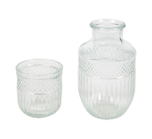 Karaffe m/Glas 0,5L „Lines“ klar