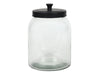 Vorratsglas mit Metalldeckel, schwarz, 1600 ml