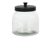 Vorratsglas mit Metalldeckel, schwarz, 2200 ml