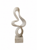 Statue Polyresin 12x5,5x27,3cm Grau