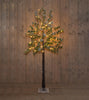 TANNENBAUM MIT SCHNEE 96LED CLASSIC WARM IP44 TRAFO 180 CM BRAUN