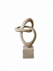 Statue Polyresin 11,5x6,8x20,5cm Grau