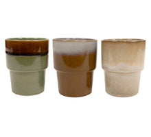 Becher Mistral stapelbar Ø8,5x10,5cm 340ml 3-fach sortiert