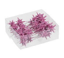 PET 36 mini 3-d Sterne auf Stift rosa blush 3 cm