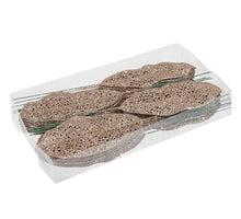 Decoratie bladeren op steker 36 stuks 6x14cm champagne