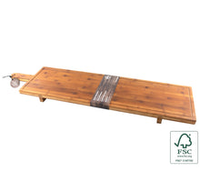 Servierplatte XXL Bambus 100x26x5,5cm
