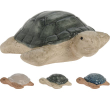 PORZELLAN-SCHILDKRÖTE 13.5X11.5X5CM 3 SORTIERT