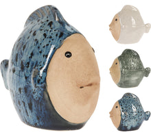 FISCH PORZELLAN KLEIN 11X6X10CM 3 STÜCK SORTIERT