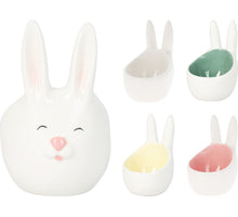 Eierbecher Häschen Porzellan D6 H9cm 4er Set verschiedene Farben