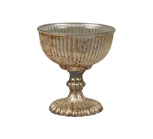 St. 1 Glaskugel 'geknistert' silber Ø8cm