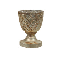 St. 1 Glaskugel 'geknistert' silber Ø10cm