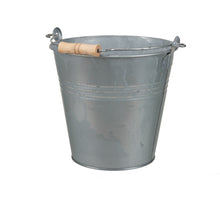 St. 1 Eimer mit Henkel 6lt. altes Zink Ø23x22cm