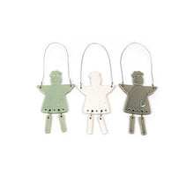 Keramik Engel Hänger 9,5x16x0,5 cm 1 Stück A/3 gemischt