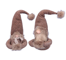 St. 1 sitzender Troll 2ass. Braun 13.5x41cm