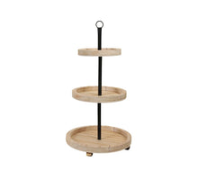 St. 1 Tortenplatte aus Metall schwarz/natur 51 cm