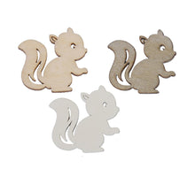 pb. 60 Eichhörnchen aus Holz/los 3 Esel. 3 cm