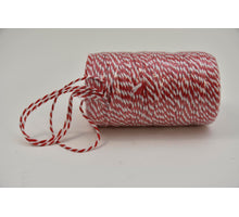 Cordino Bicolore 2mm 100mtr Rot/Weiß