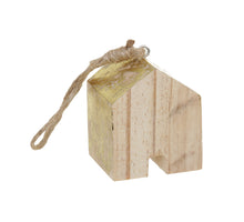 pb. 1 Holzhaus gold 5x5x6 cm