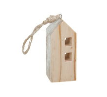 pb. 1 Holzhaus silber 5x5x12 cm