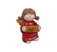 1 Stk. Poly-Engel rot 12 cm Ziehharmonika