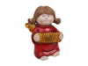 1 Stk. Poly-Engel rot 12 cm Ziehharmonika