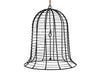 pc. 1 metal bell/hanging black 24x28 cm