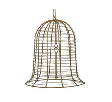 pc. 1 metal bell/hanging gold 24x28 cm
