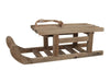 pc. 1 wooden sledge natural 42.5x16x13 cm