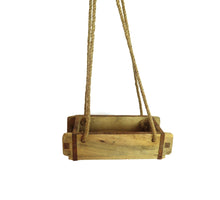 Ziegelform-Hängeleuchte, einzeln, Vintage-Stil, an Seil, 31x15x43cm, Natur