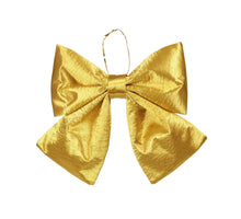 pc. 1 fabric bow l. Gold 22x19 cm