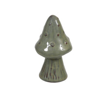 pc. 1 stoneware mushroom green Ø 6x11 cm