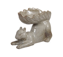 pc. 1 stoneware squarell/plate cream 17x9.5x12.5 cm