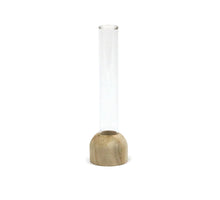 Recycled bottle with decoration ass. Natural 8x8x28.5cm/9x4.