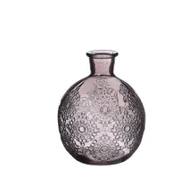 Bologna Glasflasche h.12 Ø9,5 cm grau