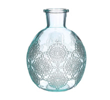 Bologna Glasflasche h.17 Ø13 cm weich blau