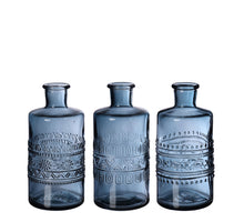 Porto fles Ø7,5 h.14,5 cm donkerblauw