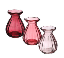 Fleur Vase Ø7 h.9 cm rosa 3 sortiert