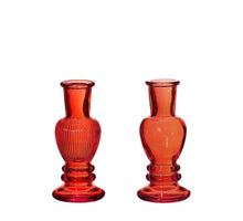 Venedig Vase Kerze h.11,3 Ø5 rot 2 ass.