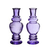 Venedig Vase Kerze h.15,5 Ø5,7 lila 2 ass.