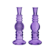 Florenz Vase Kerze h.23 Ø8,5 lila 2 ass.