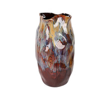 Vaas Karel Aardewerk D.19/H.36,5cm Multi