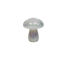 Glass mushroom 15cm with LED white