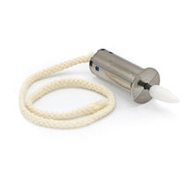 LED-Kerze mit Flamme inkl. 3x LR44 Batterie, silber