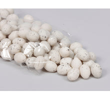Kiebitz-Eier Plastik 3cm Weiß - 100 Stück
