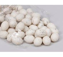 Kiebitz-Eier Plastik 4 cm Weiß - 72 Stück