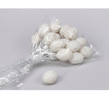 Kieviteieren Plastic Met Stokje 5cm Wit - 24 Stuks