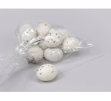 Kieviteieren Plastic Met Stokje 6cm Wit - 12 Stuks